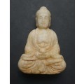 ** Late 19th Century Japanese White Jade  `Yakushi Nyorai` Buddha Figurine #2 ( 7cm ).**