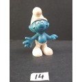 **  1965  ` Normal Smurf` Figurine by Peyo #14  .(Schleich, W. Germany)  [4cm]  **  