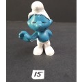 **  1960s  ` Standard Smurf` Figurine by Peyo #15  (Schleich, W. Germany)  [4cm]  **  