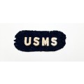 ** World War II : United States Maritime Service (USMS) Embroidered Shoulder Insigina.**