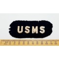 ** World War II : United States Maritime Service (USMS) Embroidered Shoulder Insigina.**