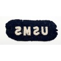 ** World War II : United States Maritime Service (USMS) Embroidered Shoulder Insigina.**