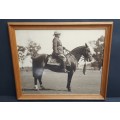 ** 1930s Special Service Battalion (SSB) Mounted Officer Large Framed Photograph (53cm x 45cm).**