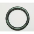 ** STUNNING: Early 20th Century Chinese Spinach Green Serpentine  Bangle (8cm Diam.).**