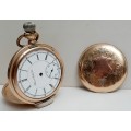 ** ** 1880s Illinois Watch Co. 14K Gold-Plated 17 Jewel Pocket Watch (Needs Repairs).**