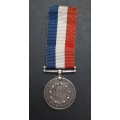 ** .925 Silver WW2 South African War Services Medal w/ Ribbon (38.06 g).**