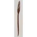 ** Late 19th Century Zulu  `Umkhonto` Forged Iron Throwing Spear Head (46cm).**