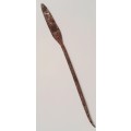 ** Late 19th Century Zulu  `Umkhonto` Forged Iron Throwing Spear Head (46cm).**