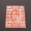 ** 1905 KEVII Transvaal 1d Red Stamp (USED)#2.**