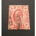 ** 1905 KEVII Transvaal 1d Red Stamp (USED)#3.**