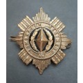 ** 1899-1939 Kimberley Regiment Voided Cap Badge w/ Pin (6cm x 6cm).**