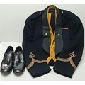 ** 1950s South African Police Lieutenant`s Full Mess Dress w/ Shoes **
