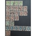 ** Bulk Lot : 1934 / 38 Iraq King Ghasi I  Stamp Series x 26 (USED).**