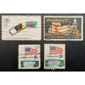 ** Lot 1970s United States Postage Stamps x 4 (USED).**