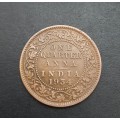 ** 1934 KGV British India Quarter Anna Coin (VF).**