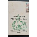 ** 1981 Zimbabwe National Tree Day FDC w/ Insert Card (UNUSED).**