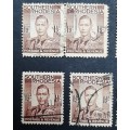 ** 1937 Southern Rhodesia KGVI  1½d Stamps x 9 (USED).**