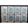 ** 1976 Rhodesia 4c Reedbuck Stamps x14 (USED).**