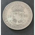 ** 1930 South Africa / Zuid Afrika  KGV 2½ Shillings .800 Silver Coin (VF) **.