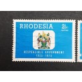** 1973 Rhodesia `Responsible Government` 1923-73 Stamps (x3).**