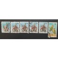 ** 1973/74  South-West Africa 1c & 5c Stamp Lot x6 (USED).**