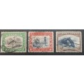 ** 1935 South-West Africa KGV  ½d , 1d + 2d Stamps (USED).**