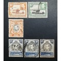 ** 1938 Uganda, Kenya & Tanganyika KGVI Stamps x6 (USED).**