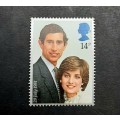 ** 1981 Great Britain Royal Wedding 14P Stamp (MINT).**