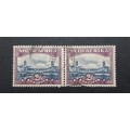 ** 1940 South Africa 2d Union Buildings Pair Stamps (USED).**