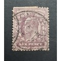 ** 1902 Great Britain KEVII 6d Purple Stamp (USED).**