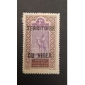 ** 1921 French Niger Territory 1c Stamp (UNUSED).**