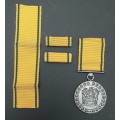 ** South African Prison Service Pre-1994 Faithful Service Medal w/ Ribbon Bars +  Ribbon Length.**