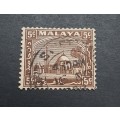 ** 1935 Malaya Selangor 5c Brown Stamp (USED).**
