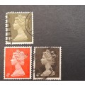 ** 1967 Great Britain QEII Pre-Decimal Stamps x 14 (USED).**