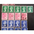 ** 1974 Great Britain QEII Definitives Stamps x62 (USED).**