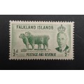 ** 1952 Falkland Islands KGVI  ½d  Sheep Stamp (UNUSED).**