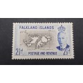 ** 1952 Falkland Islands KGVI 2½d S. Atlantic  Stamp (UNUSED).**