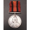 ** RARE: Boer War att. Cape Infantry Queen`s South Africa Medal w/ Silk Ribbon(Suspender Repaired)**