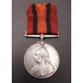 ** RARE: Boer War att. Cape Infantry Queen`s South Africa Medal w/ Silk Ribbon(Suspender Repaired)**