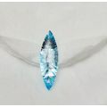 ** STUNNING: Swiss Blue Marquise Cut Topaz Semi-Precious Gem (5.7 ct ).**