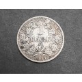 ** 1905 Deutsches Reich .900 Silver 1 Mark Coin (VF+).**