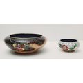 ** STUNNING: Pair Late 19th Century Chinese Cloisonne Enamel Vessels ( x2 ).**