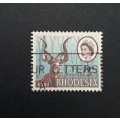 ** 1966 Rhodesia 3d Kudu Stamp (USED).**