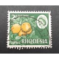 ** 1966 Rhodesia 2d Citrus Stamp (USED).**