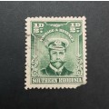 ** 1924 KGV Southern Rhodesia Green ½d Stamp (USED).**