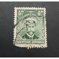** 1924 KGV Southern Rhodesia `Admiral`  ½d Stamp (USED).**