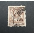 ** 1925 KGV Northern Rhodesia 1d Stamp (USED).**