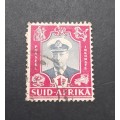 ** 1947 KGVI South Africa 1d Revenue Postage Stamp(USED)**