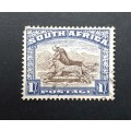 ** 1932 South Africa Wildebeest 1 Shilling Postage Stamp (USED)**