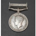 ** British General Service Medal w/ Palestine 1945-48 Bar(Pte. Motobele  A.P.C).**